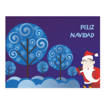 Feliz Navidad Postkarten