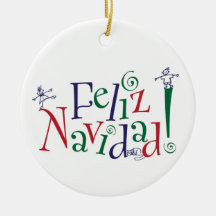 Feliz Navidad Verzierung Ornamente