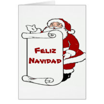 Feliz Navidad Weihnachtssankt-Karte