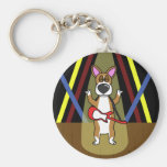 Felsen auf Pembroke-WaliserCorgi Keychain Schlüsselbänder