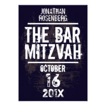 Felsen-Band-Bar Mitzvah alle Einladung tippen Schw
