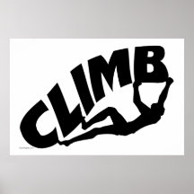 Felsen Bouldering Plakat