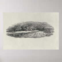 Felsen mit Küstenverschiffen, Plakat