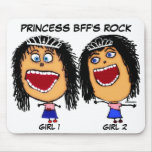 Felsen Prinzessin-beste Freunde Mousepads