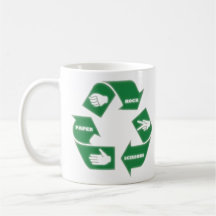 Felsen-recyceln Papierscheren ~! Becher Kaffee Tasse