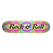 Felsenu. Rollenabstrakter Skateboard Skateboarddecks