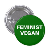 Feministischer veganer Knopf Anstecknadel
