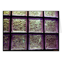 Fenster im Glas Grußkarten