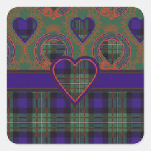 FergusonScottishTartan Quadratsticker