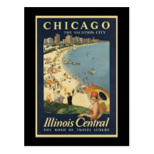 Ferien-Stadt Pauls Proehl Chicago Postkarte
