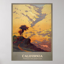 Ferienland Kaliforniens Amerikas Posterdruck
