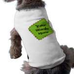 Fertigen Sie grüne Gesprächsblase besonders an Hundeshirts