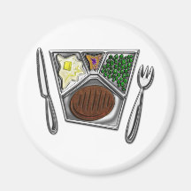 Fertiggericht Messer und Spork Magnete