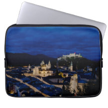 Festung Hohensalzburg Schloss an der Dämmerung Öst Laptop Sleeve Schutzhülle