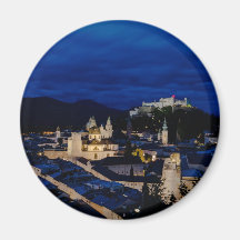 Festung Hohensalzburg Schloss an der Dämmerung Öst Magnete
