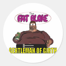 Fetter Kerl Runde Sticker