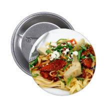 Fettuccini mit gebratener Tomate und Basilikum Button