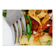 Fettuccini mit gebratener Tomate und Basilikum Karte