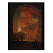 Feuer an der Oper des Palais Royal Postkarten