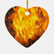 Feuer-Herz-Verzierung Ornament