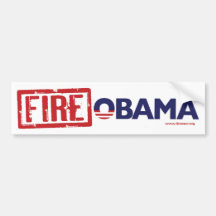 Feuer Obama Auto Sticker