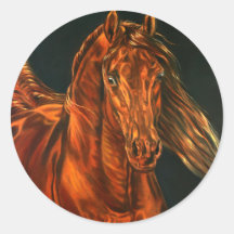 Feuer Runder Aufkleber