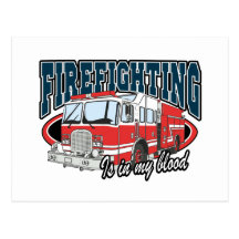 Feuerbekämpfung ist in meinem Blut Postkarten