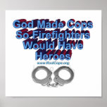 Feuerwehrmann-Bedarfs-Polizist-Geschenke für Poliz Plakatdrucke