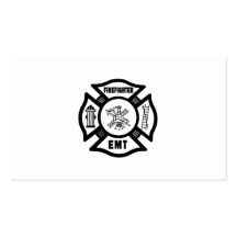 Feuerwehrmann EMT Visitenkartenvorlage