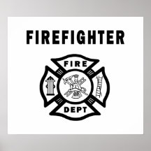 Feuerwehrmann-Feuer-Abteilung Poster