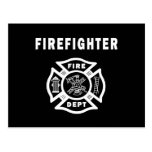 Feuerwehrmann-Feuer-Abteilung Postkarte