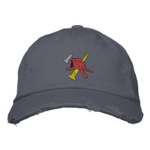 Feuerwehrmann gestickter Hut Bestickte Caps
