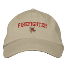 Feuerwehrmann gestickter Hut Bestickte Baseballkappen