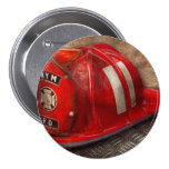 Feuerwehrmann - Hut - ein Kindheitstraum Button