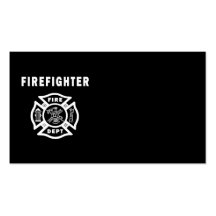 Feuerwehrmann-Logo Visitenkartenvorlagen
