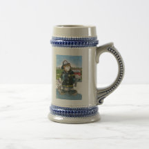 Feuerwehrmann Stein - personalisiert Tasse