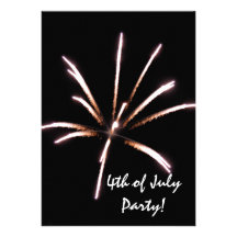 Feuerwerk-Unabhängigkeitstag-Party Einladung