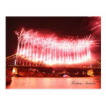 Feuerwerke Brisbane, Australien - Postkarte