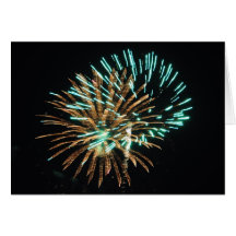 Feuerwerke Grußkarte