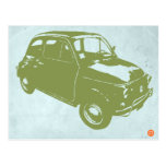 Fiat 500 postkarte