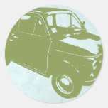 Fiat 500 runder aufkleber