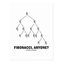 Fibonacci, jedermann? (Fibonacci-Gitter) Postkarte