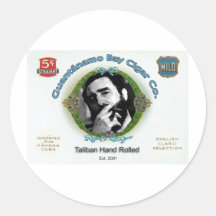 Fidel Castro Guantanamo Bay Kuba Cigar Company Sticker