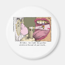 Fiedler auf Dach-lustigen Zahnheilkunde-Geschenken Kühlschrankmagnet