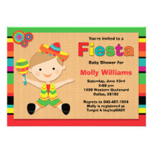 Fiesta-Babyparty-Einladung