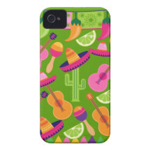 Fiesta-Partysombrero-Kaktus kalkt Paprikaschoten M Case-Mate iPhone 4 Hüllen