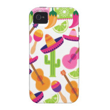 Fiesta-Partysombrero-Kaktus kalkt Paprikaschoten M Vibe iPhone 4 Case