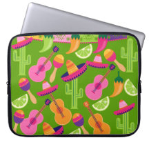 Fiesta-Partysombrero-Kaktus kalkt Paprikaschoten M Laptop Sleeve Schutzhülle