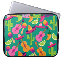 Fiesta-PartySombrero kalkt Gitarre Maraca Saguaro Computer Sleeve Schutzhüllen
