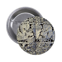 Figural italienische Spitze Anstecknadelbutton